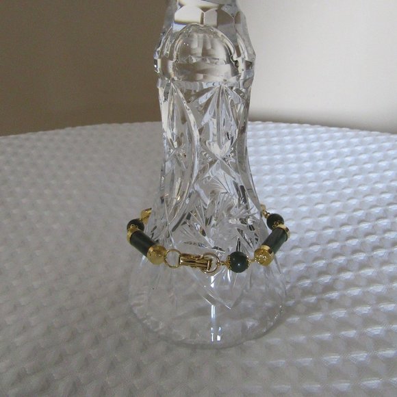 NEW Vintage Zailder natural stone Lucky jade Stone bracelet - Picture 3 of 8